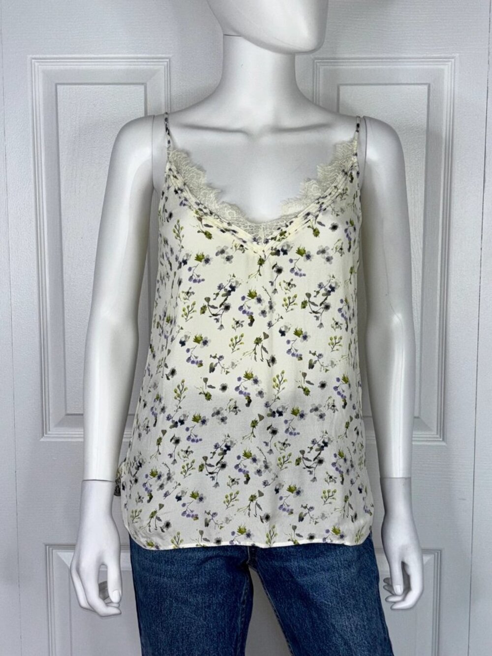 MASSIMO DUTTI women's floral summer camisole size 6